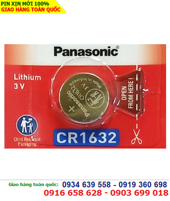 Panasonic CR1632; Pin 3v lithium Panasonic CR1632 chính hãng 